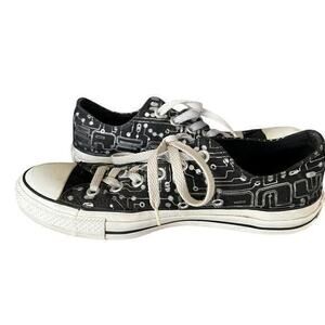 Converse All Starts Retired Vintage  Chucks EASE circuit board black silver 6
